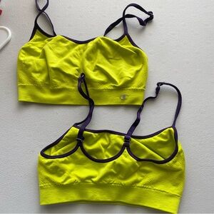 Set of 2 Champion Women's Medium Support Sports Bra size Small